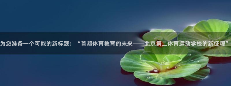杏耀注册官网：为您准备一个可能的新标题：“首都体育教育的未来——北京第二体育运动