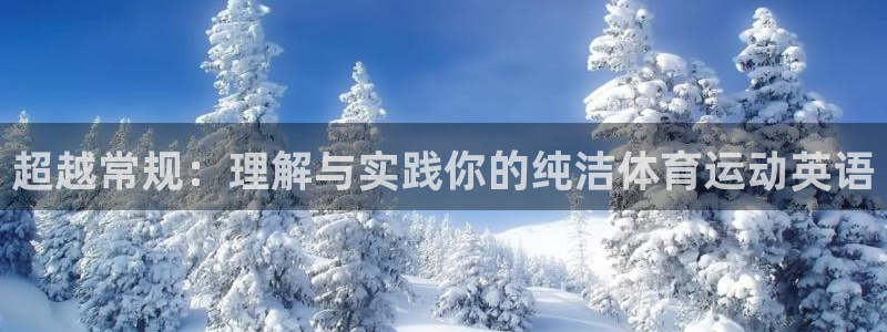 杏耀3：超越常规：理解与实践你的纯洁体育运动英语